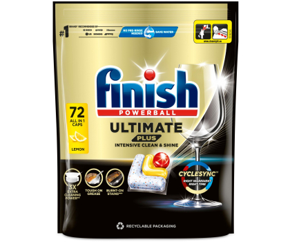 Akcesoria do zmywarek Finish FINISH 72szt Ultimate Plus All in 1 Lemon Kapsułki do Zmywar